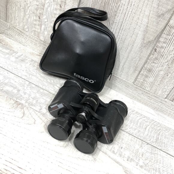 TASCO ZIP FOCUS 7 X 35MM 2000 FULLY COATED OPTICS BINOCULARS & BAG used works - Picture 2 of 7